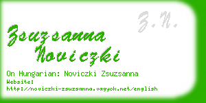 zsuzsanna noviczki business card